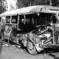 Sommaren 1949, en svår olycka i Gonäs. Bussen mot Grängesberg sammanstöter med en lastbil, flera skadas svårt och några avlider.